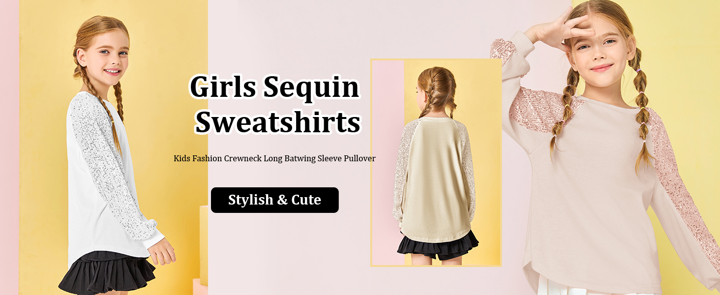 Sudadera de lentejuelas para niñas