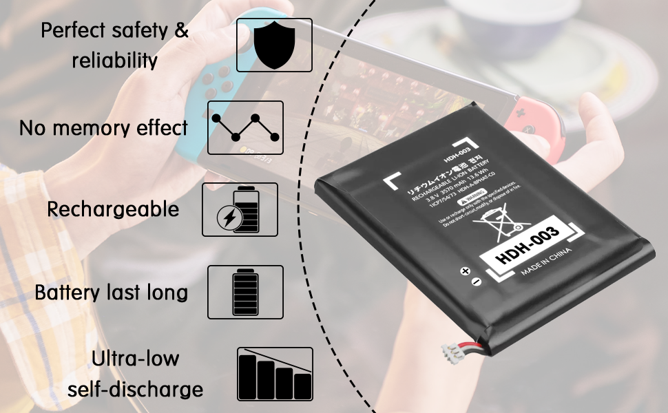 Pickle Power Switch Lite Battery, HDH003 Battery