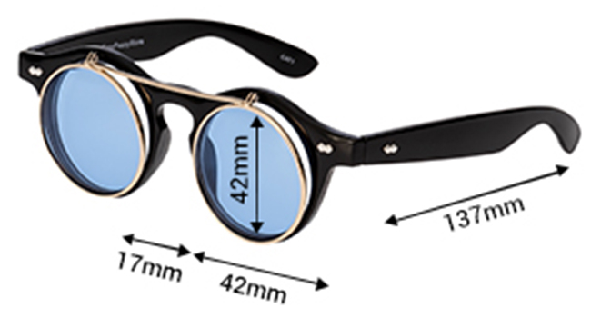 small steampunk glasses