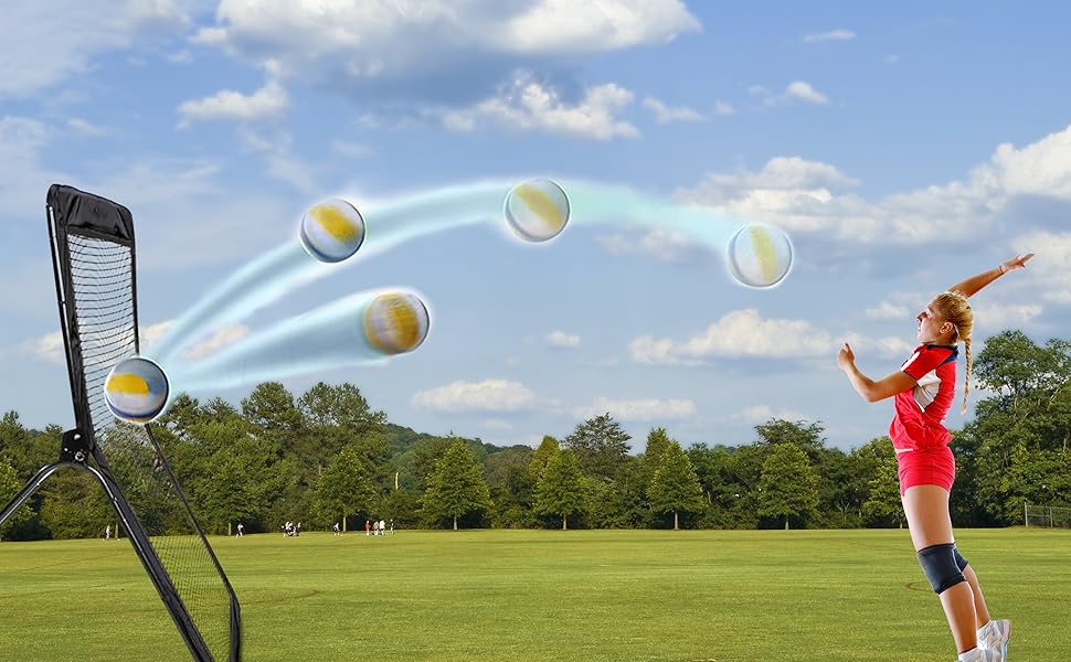 Volleyball Rebounder Net 5x7ft Volleyball Bounce Back Net