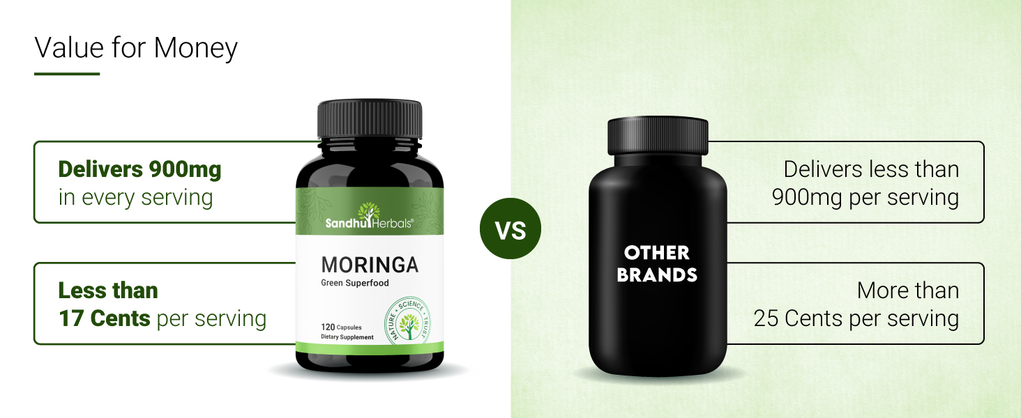 best moringa leaf powder capsules pure all-natural