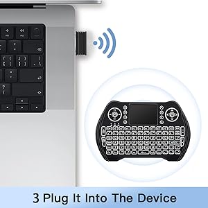 MT10 mini wireless keyboard connection step 3