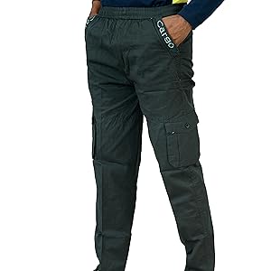 Hy Featch Men's Regular Fit Cotton Track Pants (HF