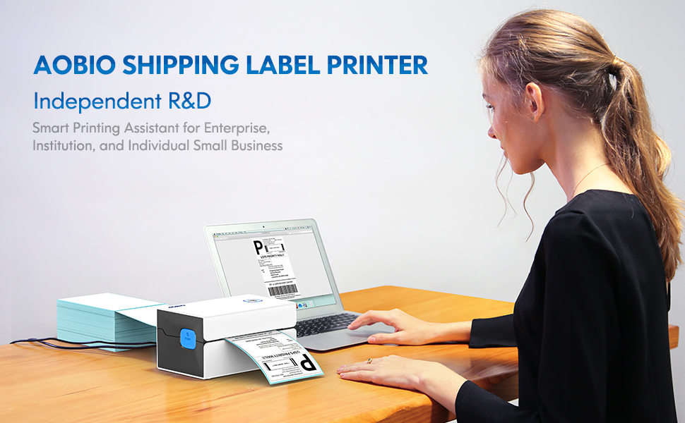 AOBIO Shipping Label Printer 4x6 Direct 152mm/s Thermal