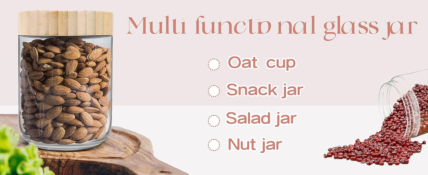 over night oats container with lid