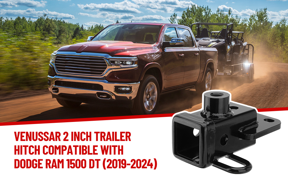 Venussar Class 3 Trailer Hitch, 2 Inch Rear Trailer Hitch