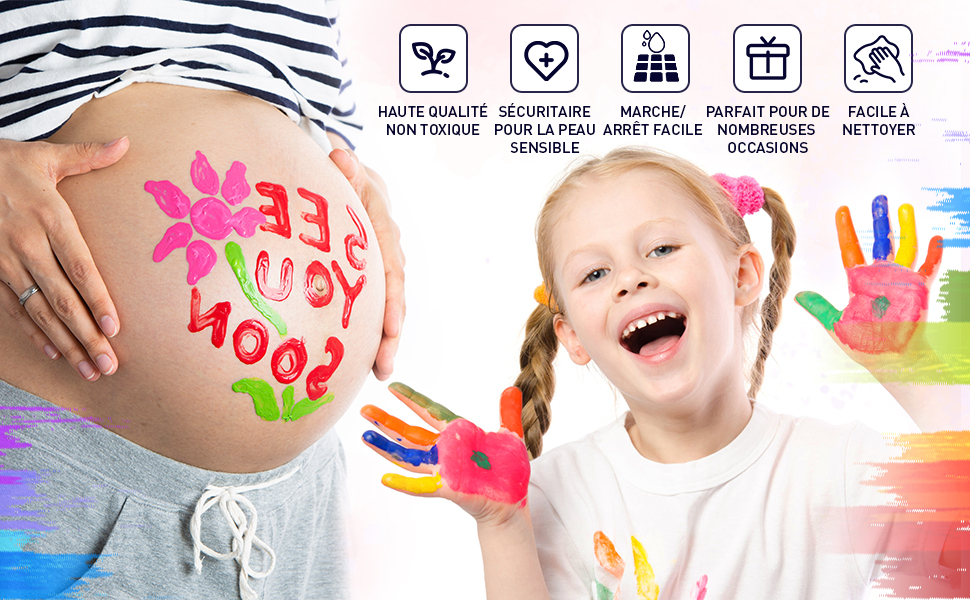 Crayons de Peinture Lumineux pour Visage Corps