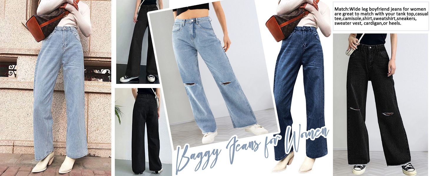wide leg hight waist jeans