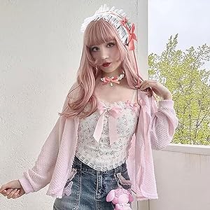 Amazon.co.jp: [LaVenty] ピンクのロリータのヘッドバンド