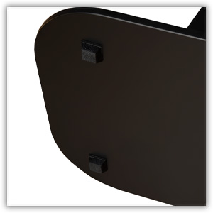 Eximus Bookshelf Speaker Floor Stand Oak Black Color