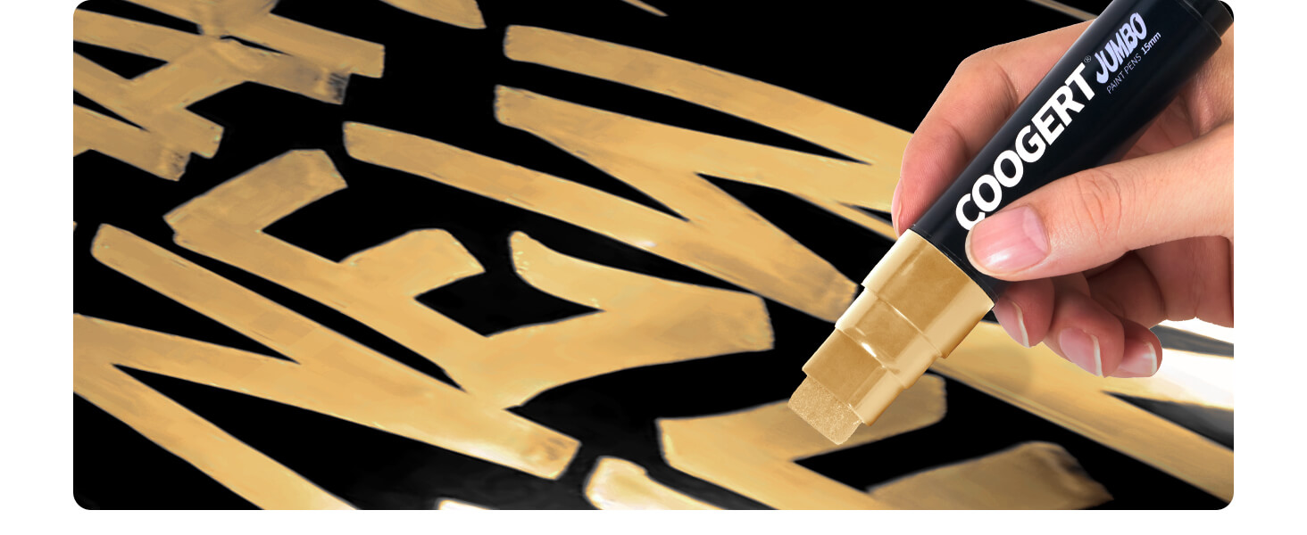 gold jumbo paint markers poster marker graffiti markers