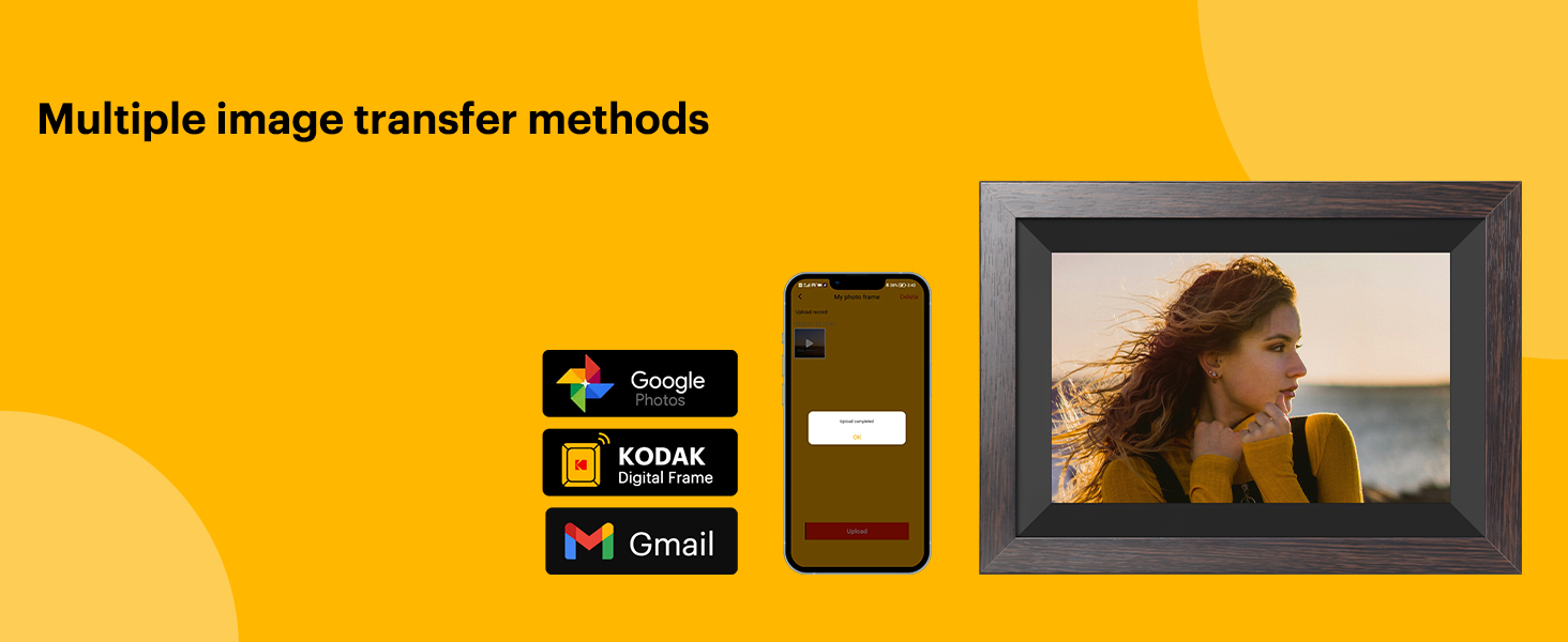 KODAK Digital Picture Frame, WiFi Digital Photo Frame 10.1 Inch 32GB, 1280x800 HD IPS Touch