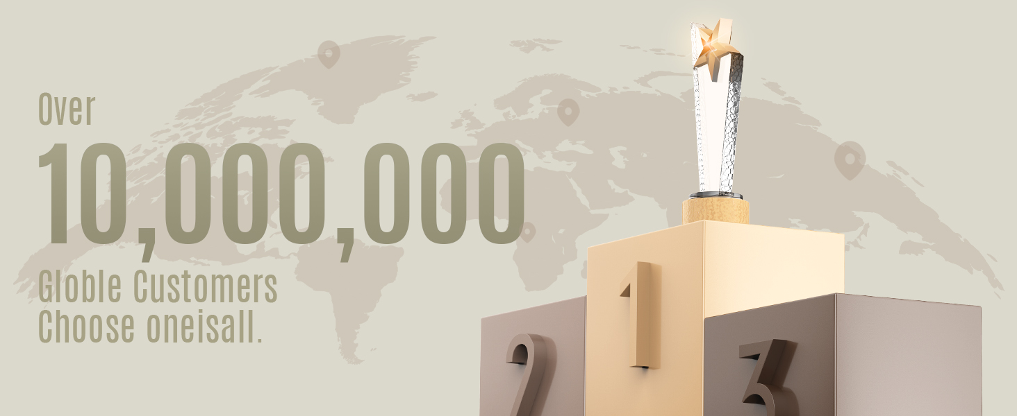 Houten podium met nummers 1, 2, 3. Kaars aan de bovenkant aangestoken. Tekstoverlay: 'Meer dan 10.000.000 klanten wereldwijd