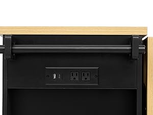 kitchen island with trash can storage rolling island cart for kitchen island with power outlet