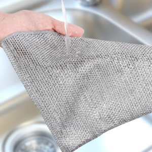 Multipurpose Wire Rags Wet Dry Stainless Steel Scrubber Non-Scratch Wire Dishcloth for Washing Dishe