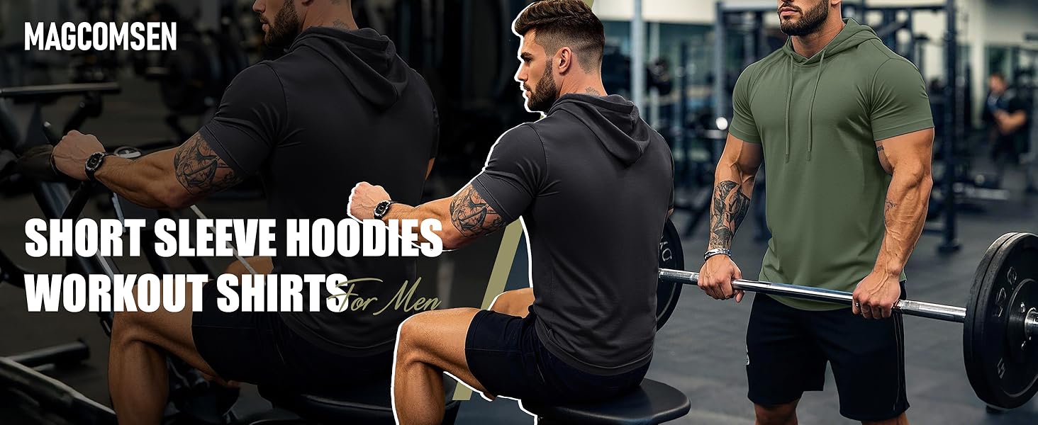 short sleeve hoodies for men