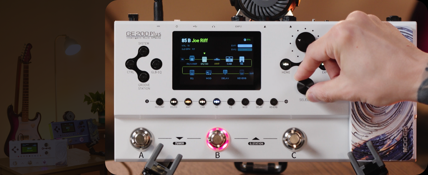 MOOER GE200 Plus Guitar Multi Effects Pedal