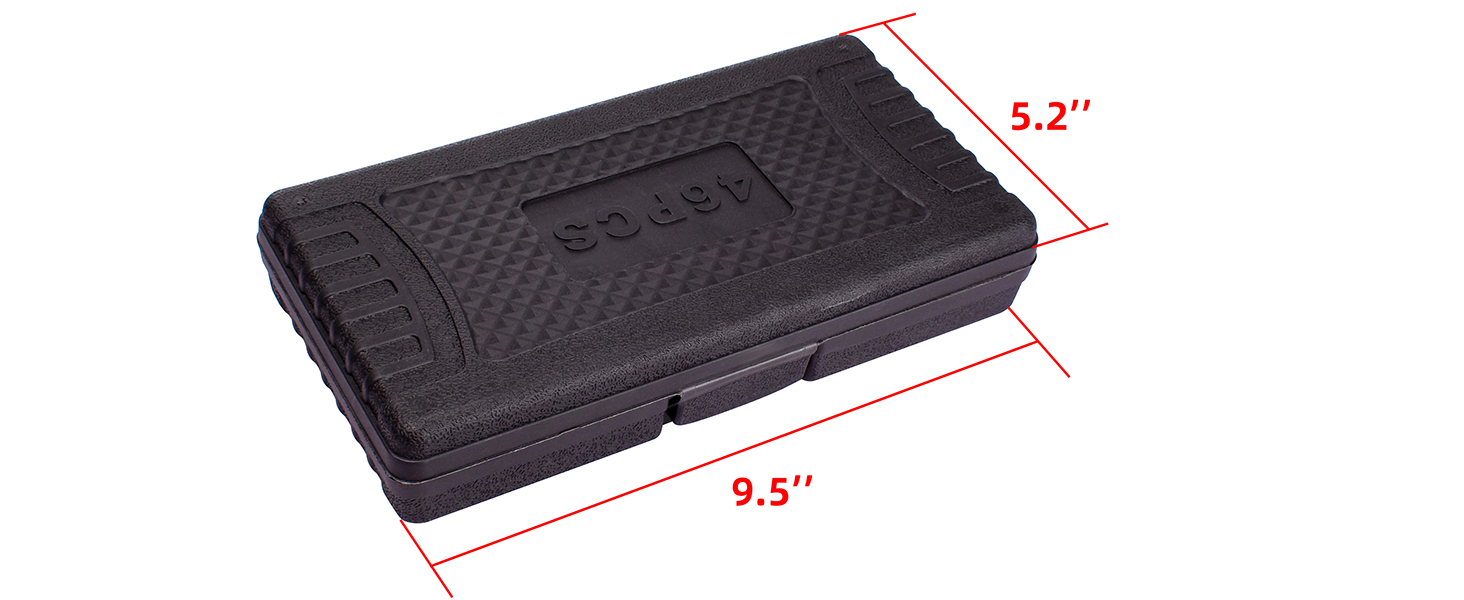 AUACDIY 46 Piece Mechanics Tool Kit, 1/4 Inch Drive Socket