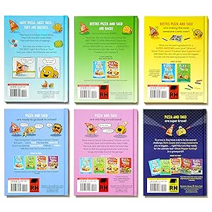 Back covers of books from boxed set