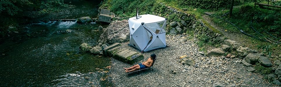 テントサウナ 薪ストーブセット ロウリュ a-41 ホンマ製作所 パノラマ テントサウナ 薪ストーブセット ロウリュ a-41 ホンマ製作所