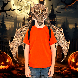 Dragon Costume Kids Dinosaur Wings Tail Mask Set
