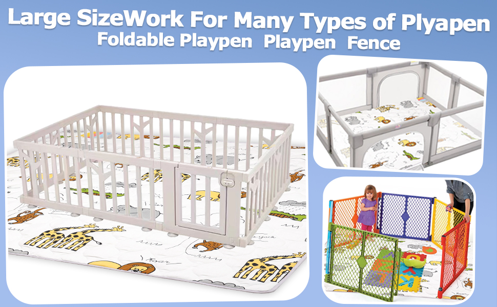 Baby Play Mat 71x59 Baby Playpen Mat,Play Mats for Babies