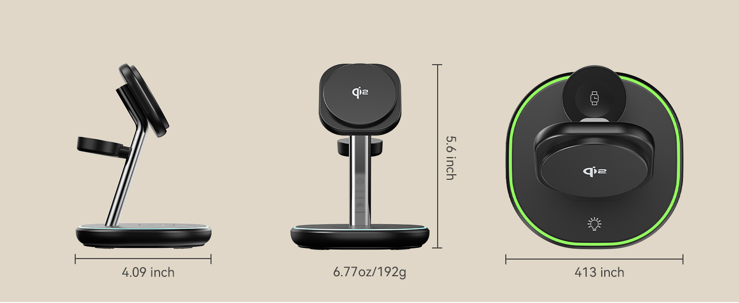 Qi2 3 in 1 Wireless Charging Station