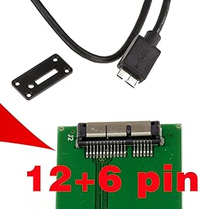 Lecteur de disque Boitier Aluminium USB 3.0 pour SSD de MACBOOK 2010/2011 en 12+6 broches