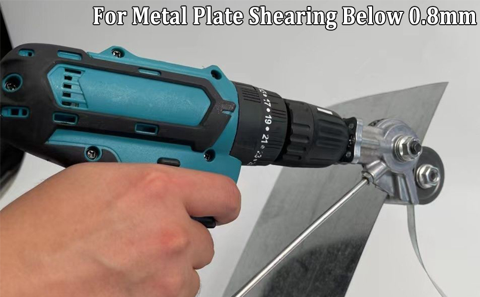 cwwbpiw Metal Nibbler Drill Attachment 1Pcs, Electric Drill Shears