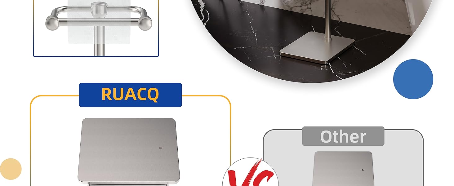 brushed nickel freestanding toilet paper holder