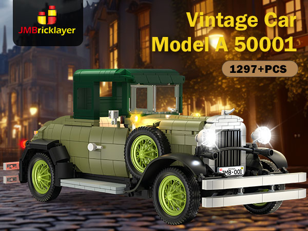 飾り台ミニチュアカーThe Classic Cars of the 50's Amazon.com: Mould King 10115 Classic Vintage Car Building