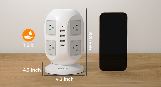 surge protector power strip 10 ft cord