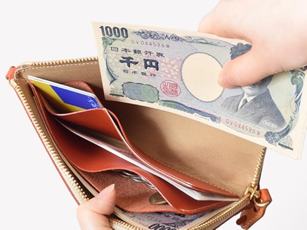 HUKURO フクロ　長財布　究極サイフ（ロング）　オレンジ　栃木レザー Amazon | [HUKURO] 長財布 財布 究極サイフ ロング 薄型 メンズ