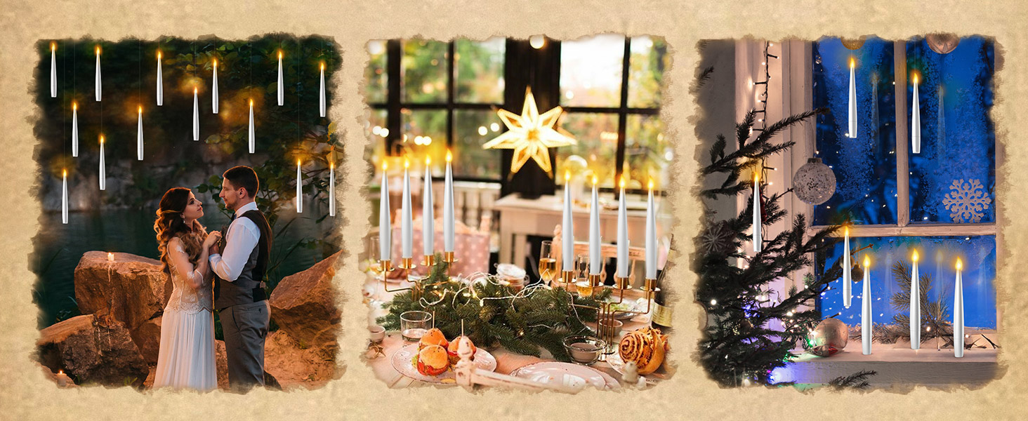 floating candles hanging candles