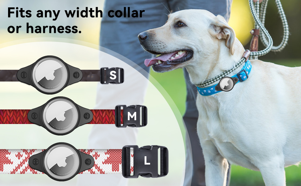 Airtag Screw Vault for Dogs Airtag Dog Collar Holder for Apple AirTags