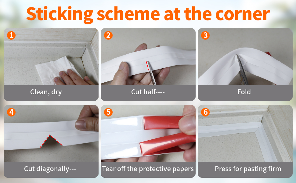 Caulk Tape for Bath and Kitchen, White Caulking Tape for Bathroom