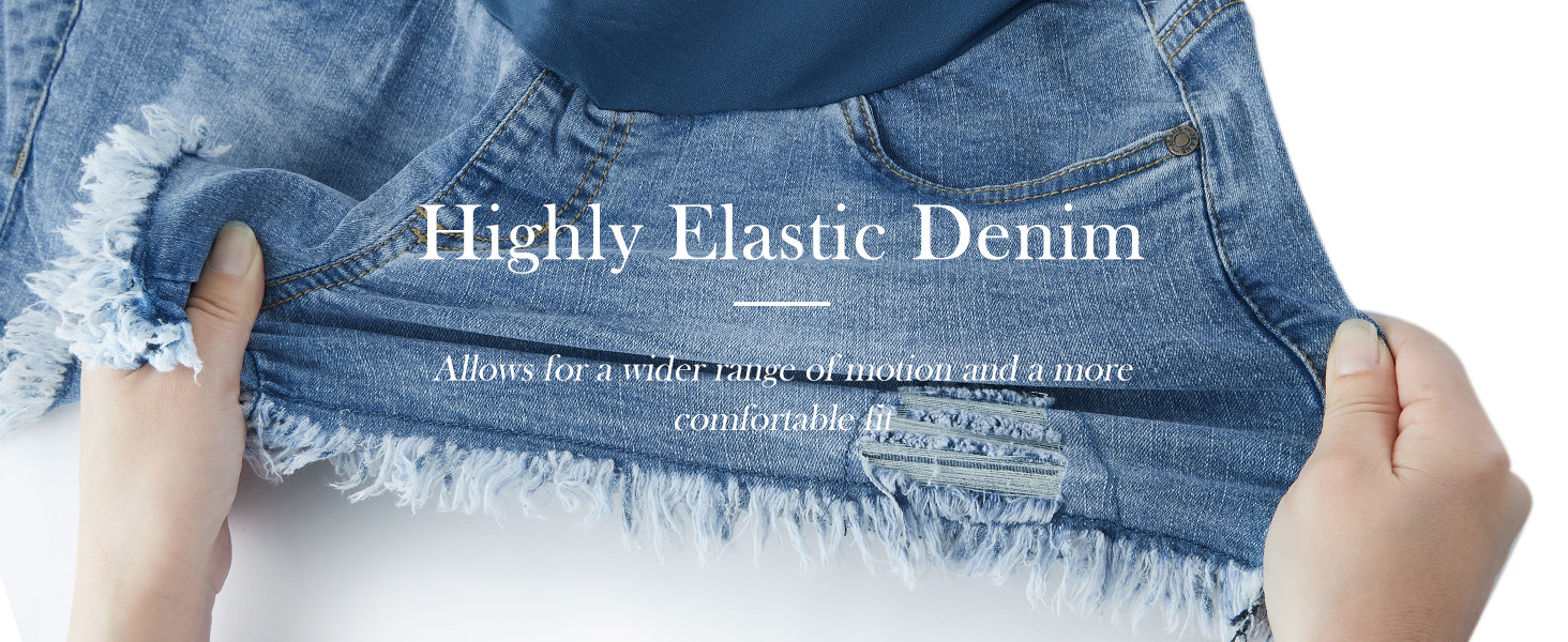 maternity shorts denim