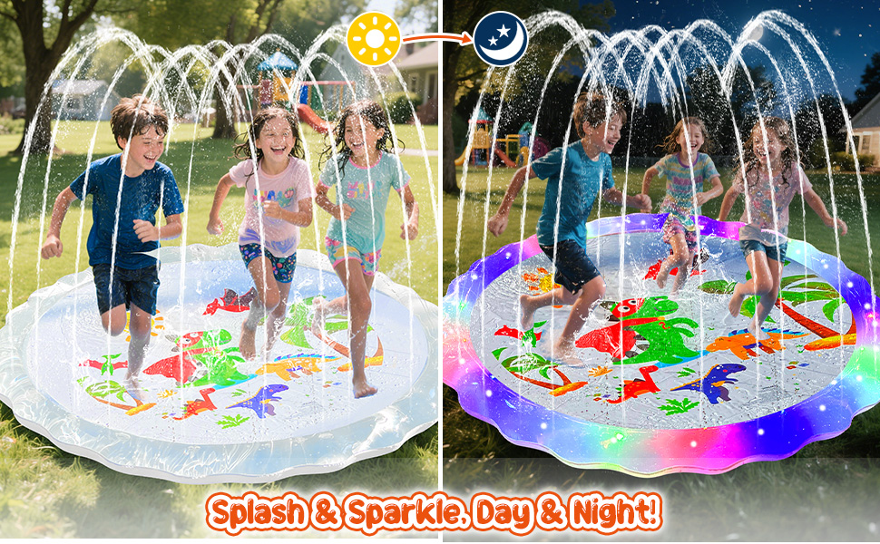 light up sprinkler toys for toddlers kids