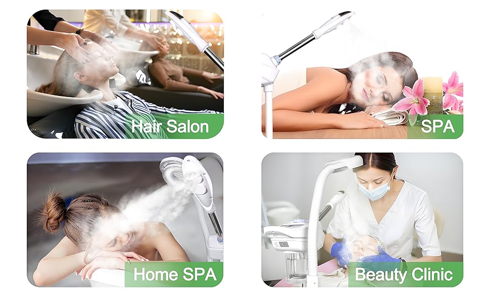 facial steamer with magnifying lamp