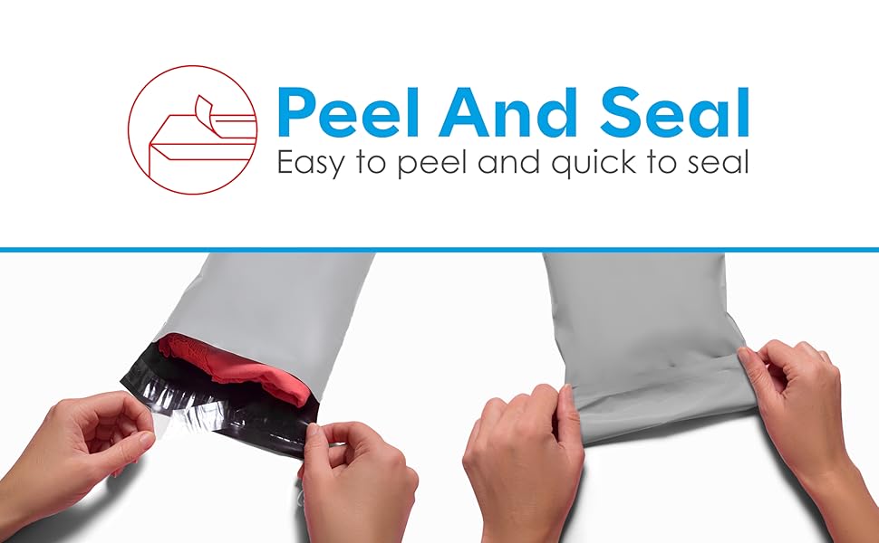 UK Supplies Grey Mailing Bags 105x160mm with Waterproof & Strong Self