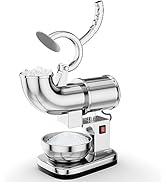 COSTWAY Electric Shaved Ice Machine, 440 Lbs/H Stainless Steel Ice Crusher with Safe On/Off Switc...