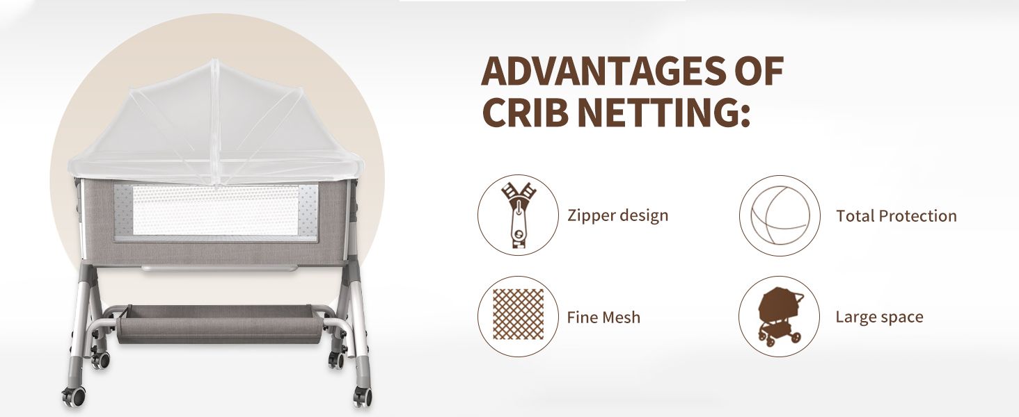 DUOMI Cover with TwoWay Zipper,Portable Mosquito Net Cover