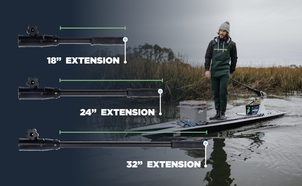 Newport Tiller Extension Handles with Outboard Motors