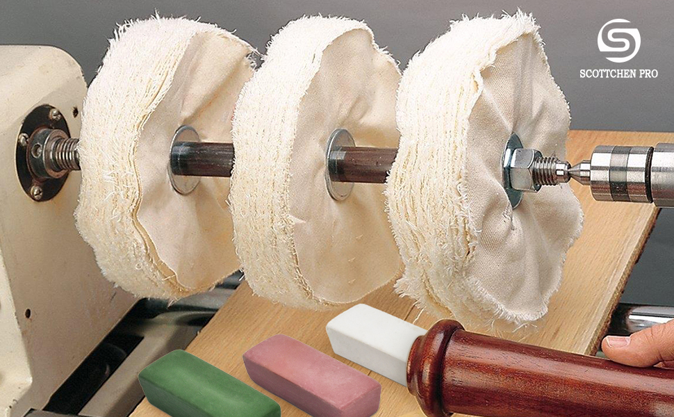 Wood Working 3Step Lathe Buffing System 16" 2MT Mandrel (Morse Taper