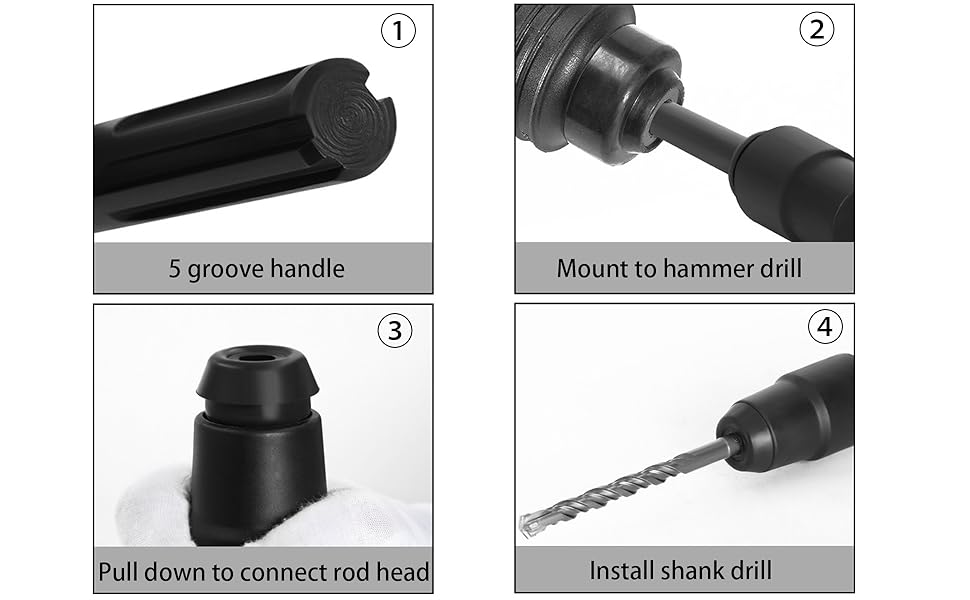 SDS Max to SDS Plus Adaptor Chuck Drill Converter Shank Quick Tools for
