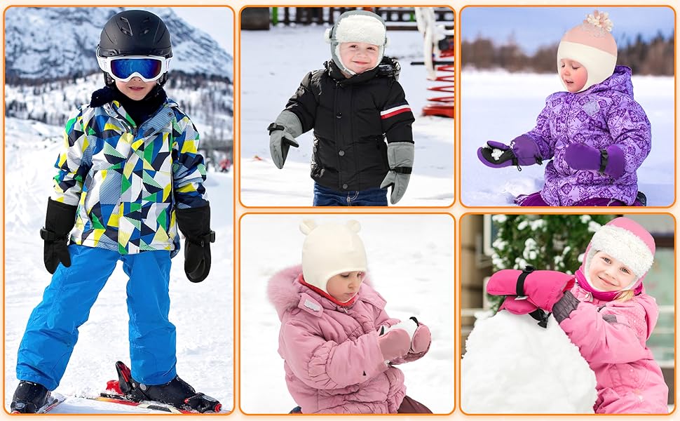 Toddler Mittens Waterproof Toddler Gloves Toddler Snow Gloves for Kids