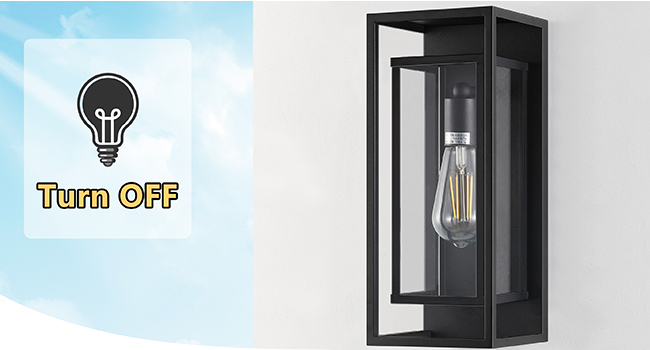 Porch Wall Lights with Glass Shade