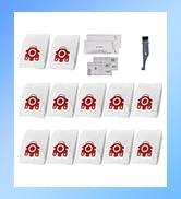 I-clean Replacement Miele FJM Vacuum Bags 12PCS, AirClean 3D Efficiency Vacuum Cleaner Dust Bags ...