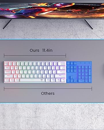 Amazon.com: Portable 60% Mechanical Gaming Keyboard, Wired