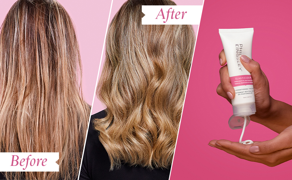 Philip Kingsley Haircare Smooth & Shiny Travel Set, Re Moisturizing Shampoo and Conditioner, Hydrates Coarse, Wavy and Frizzy Hair, With Elasticizer Deep-Conditioning Hair Mask 12 Philip Kingsley Haircare Smooth & Shiny Travel Set